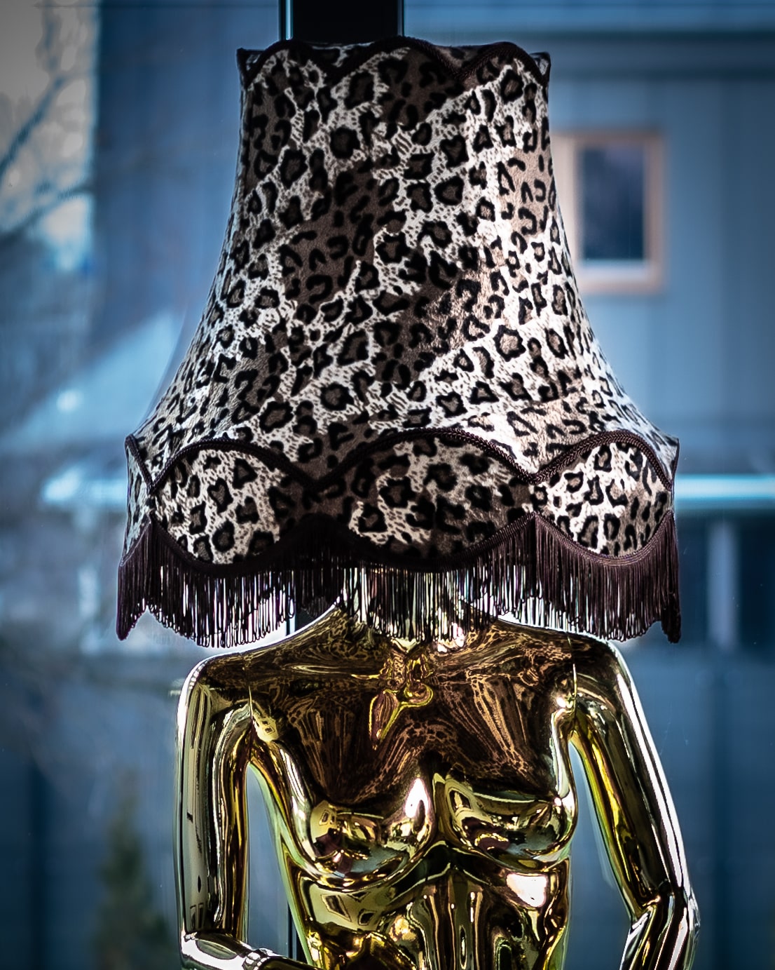 LAMPA CHROM ZŁOTA